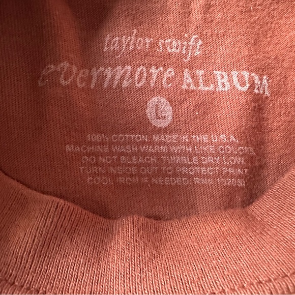 Taylor Swift Graphic Burnt Orange Long Sleeve Tee - Picture 3 of 6